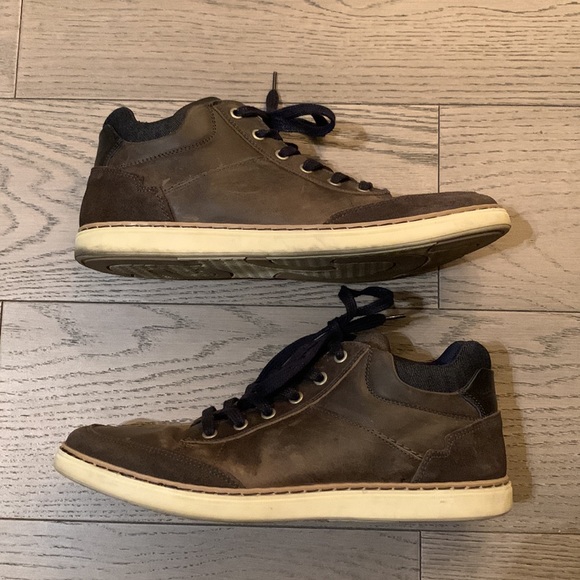 Bullboxer Brown leather Mens sneaker - Size 11 - Picture 2 of 10